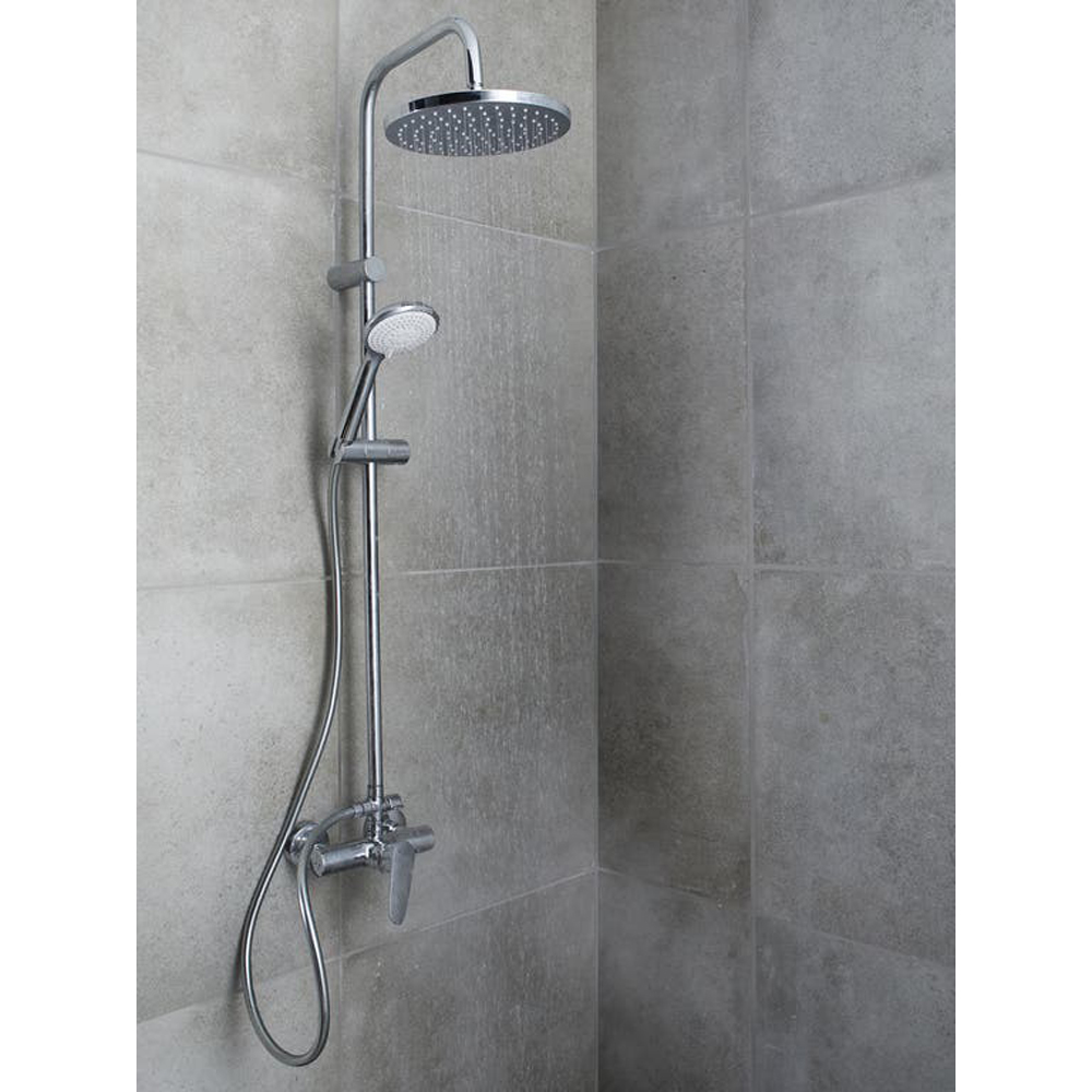 Sistem dus GOODHOME Cavally, 3 functii, crom