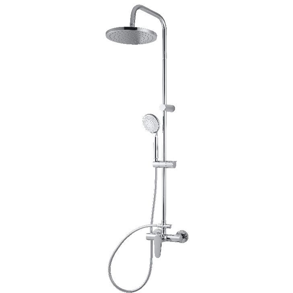 Sistem dus GOODHOME Cavally, 3 functii, crom
