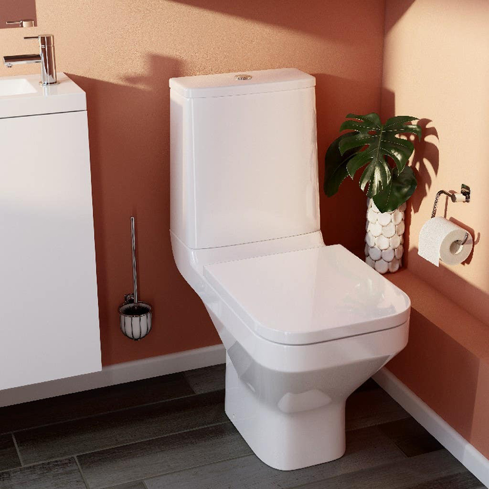 Capac WC GOODHOME Teesta, inchidere lenta, duroplast, alb