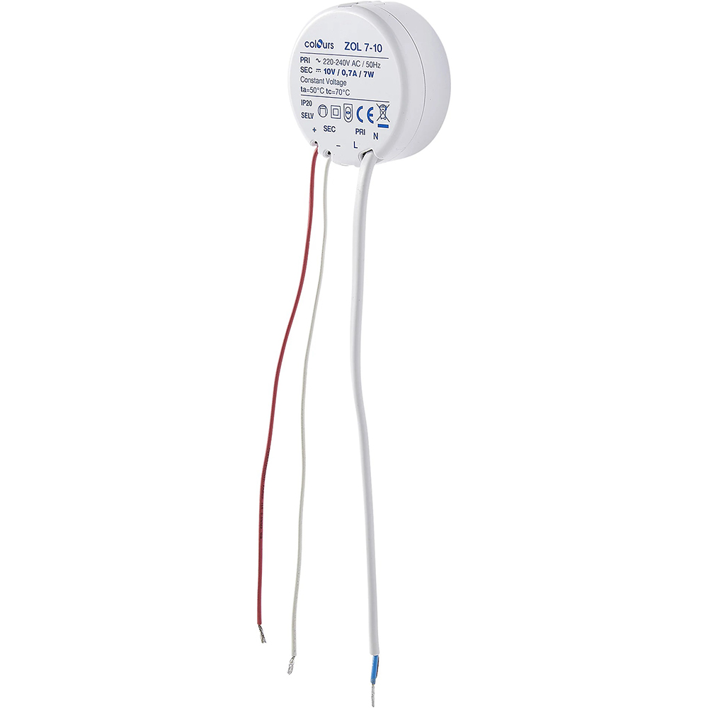 Transformator de iluminat COLOURS, 7W, 220-240V, IP20, plastic, alb