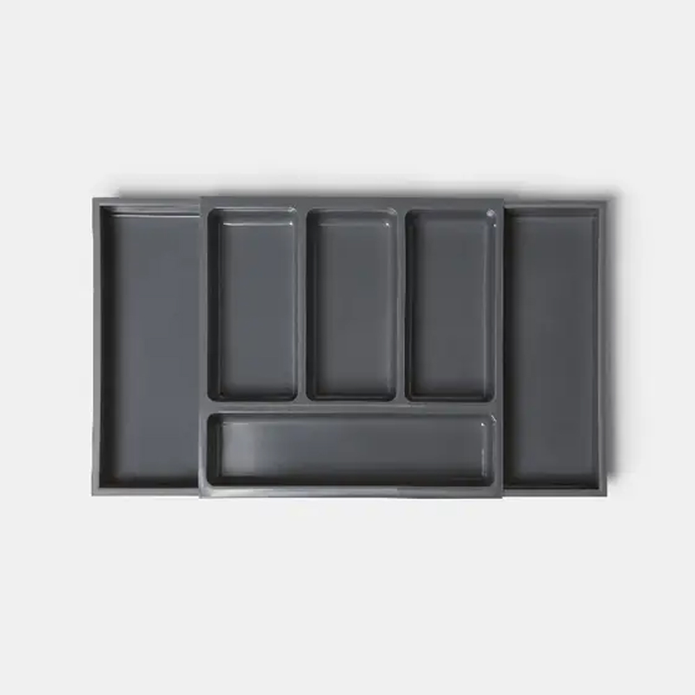 Suport tacamuri extensibil GOODHOME Nitaki 100666895, 35x33cm, gri