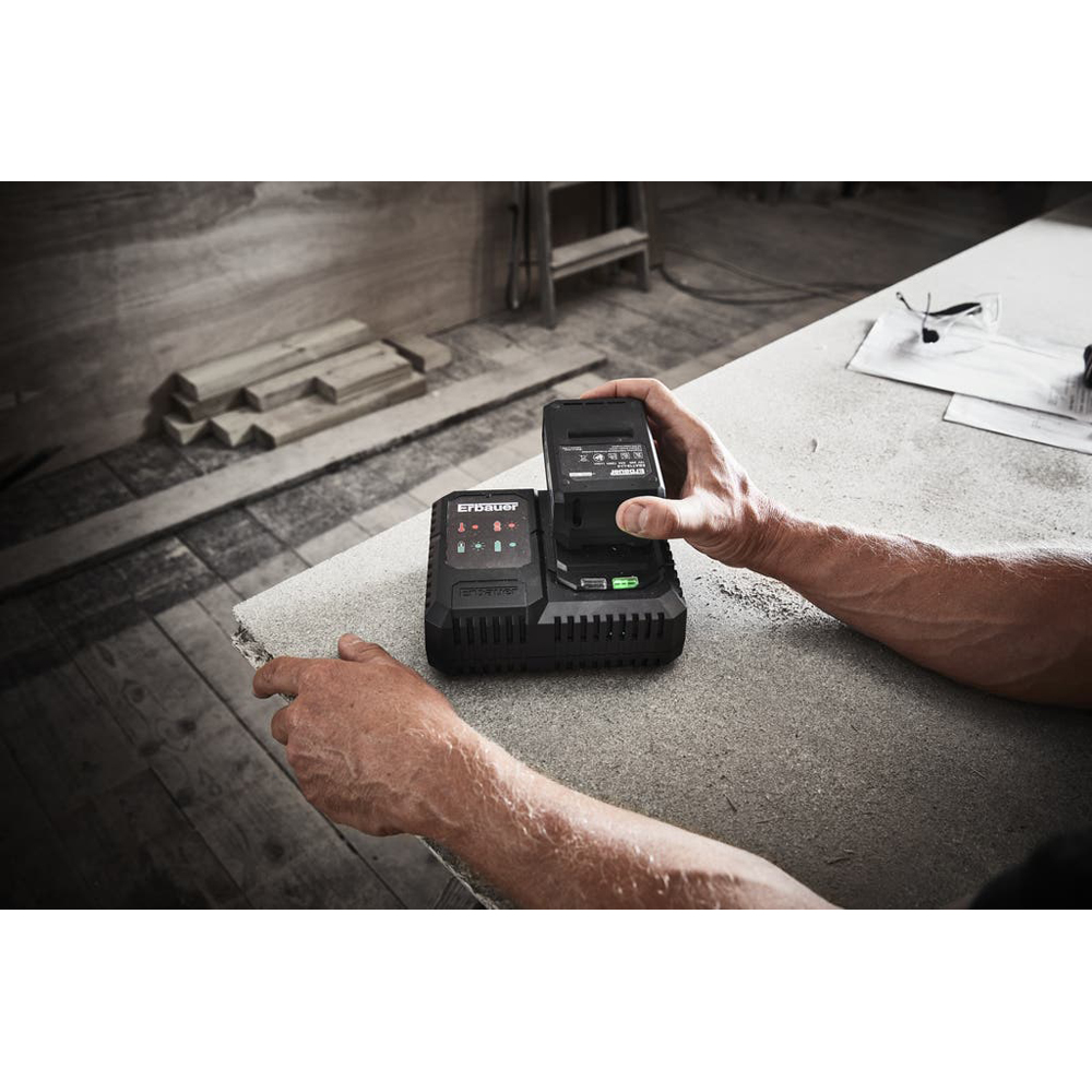 Incarcator rapid acumulator ERBAUER EFC18-Li, 18V
