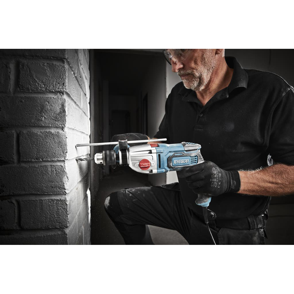 Masina de gaurit cu percutie (bormasina) Erbauer EHD800-2, 800W, 3400rpm, mandrina rapida 13mm