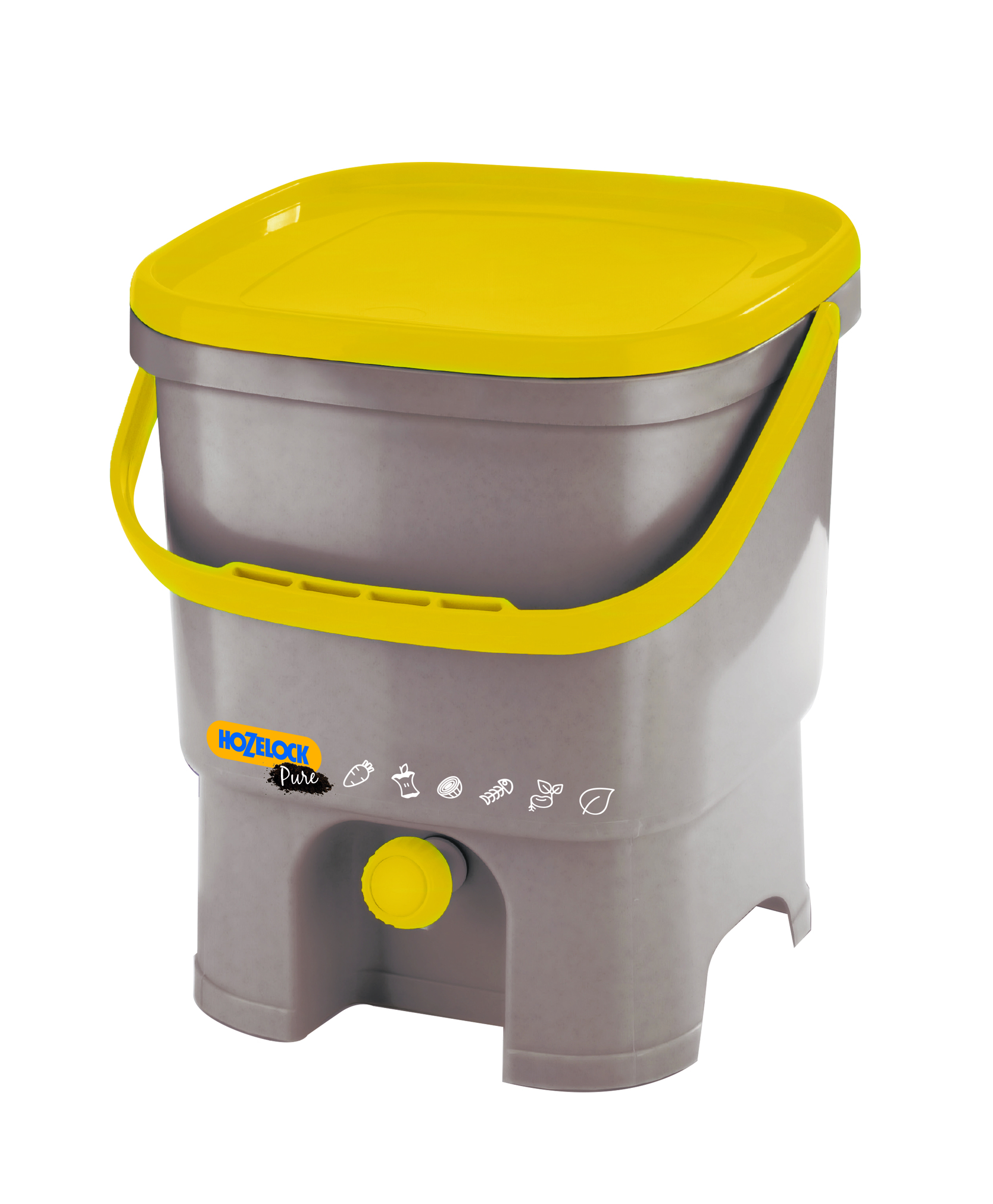 Compostor HOZELOCK Bokashi, 16 l, plastic, gri