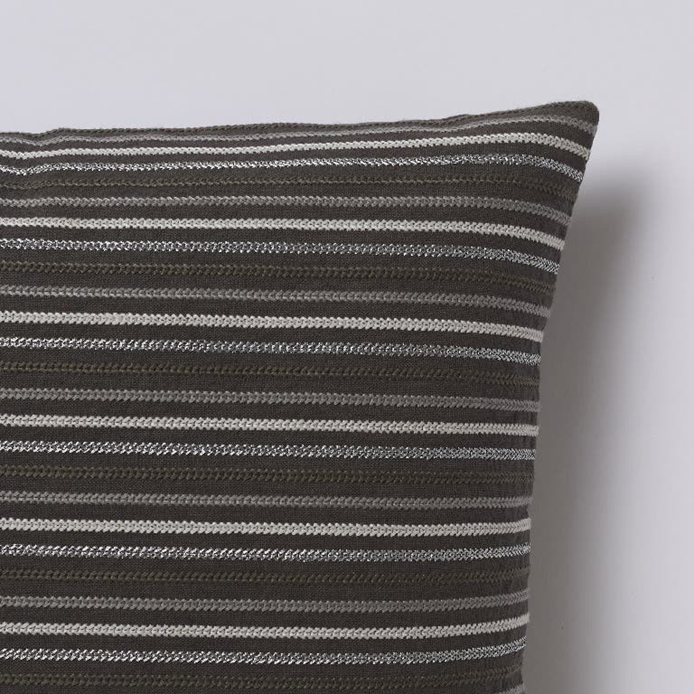 Perna decorativa Agra, 40 x 40 cm, gri-argintiu
