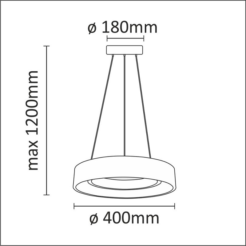 Lustra tip pendul, Alb, 20 W, 1 x  Polux Bodo