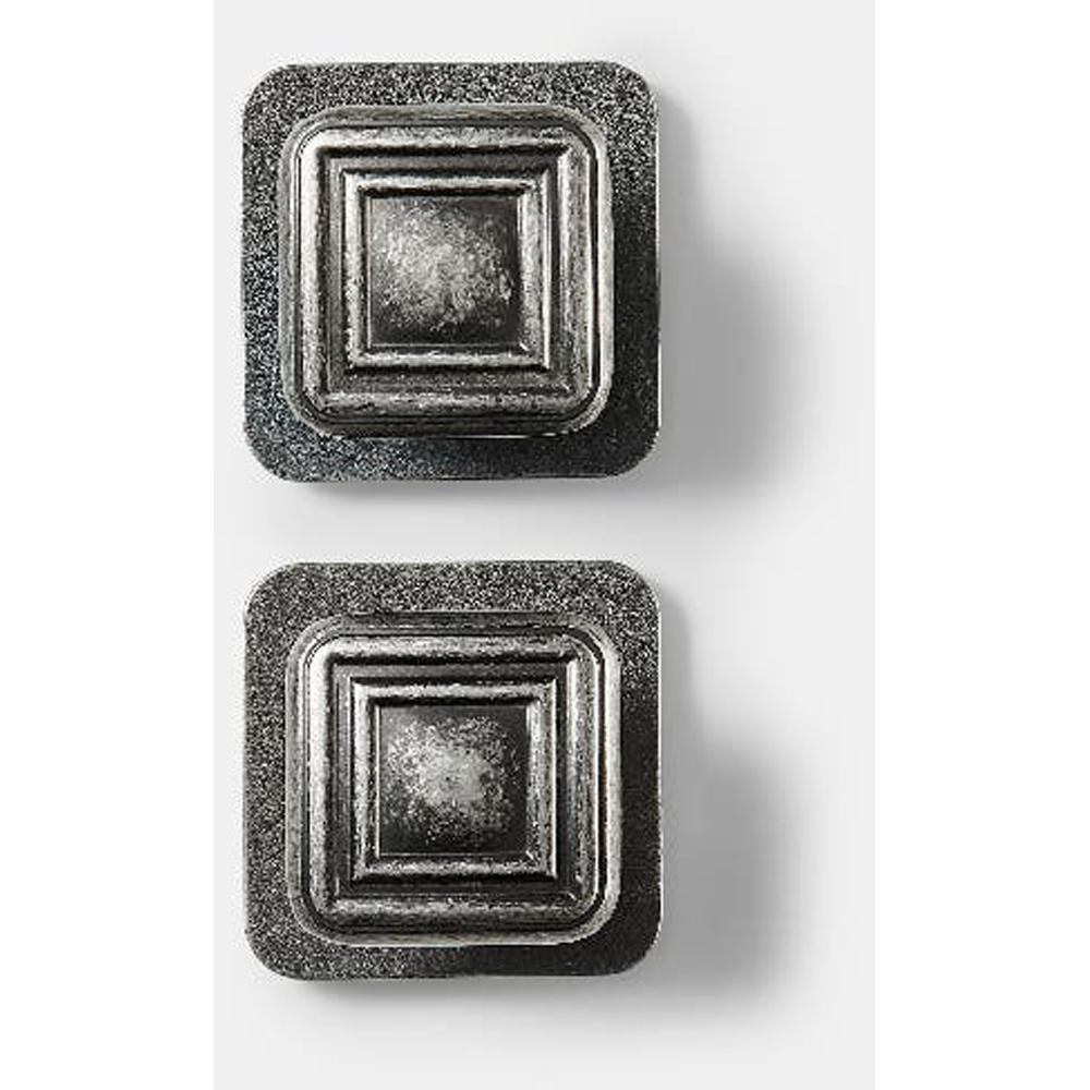Set butoni GOODHOME Pindur, aliaj zinc, 4.5 cm, gri, 2 bucati