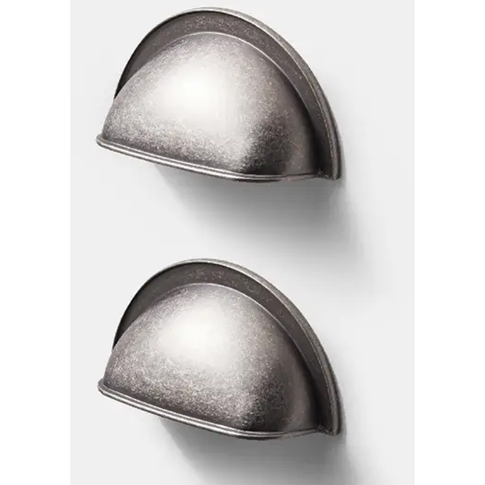 Set manere GOODHOME Alkanet, aluminiu, 9.8 cm, crom, 2 bucati