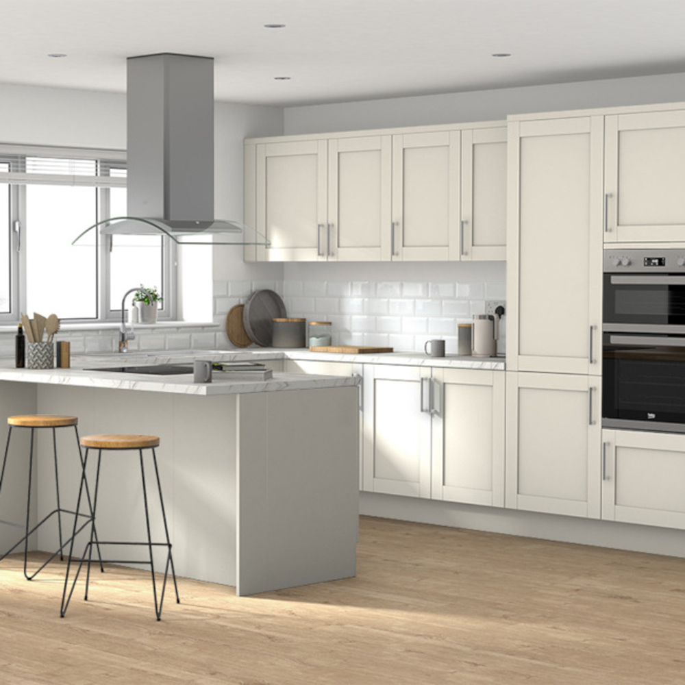 Fronturi usa 2 sertare GOODHOME Verbana, MDF, 49.7 x 35.6 x 2 cm, bej