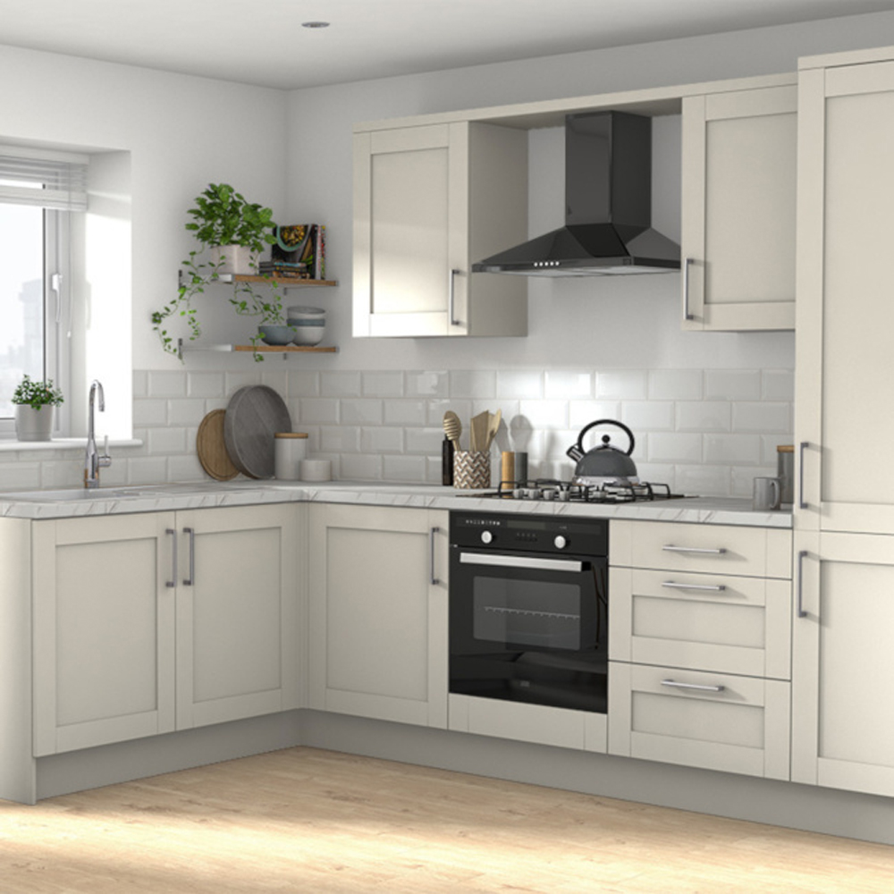Fronturi usa 2 sertare GOODHOME Verbana, MDF, 49.7 x 35.6 x 2 cm, bej