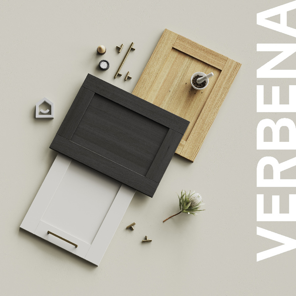 Fronturi usa 2 sertare GOODHOME Verbana, MDF, 49.7 x 35.6 x 2 cm, bej