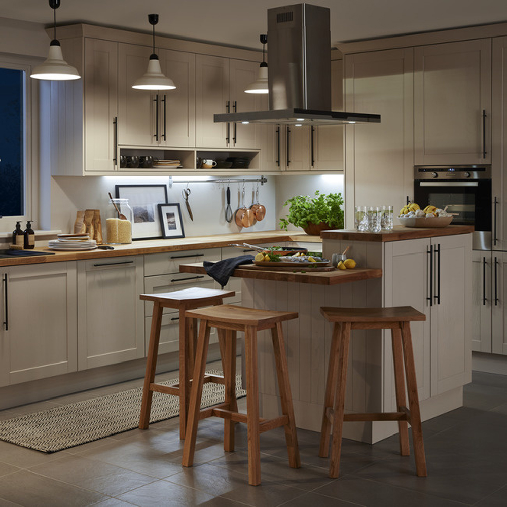Fronturi usa 2 sertare GOODHOME Verbana, MDF, 49.7 x 35.6 x 2 cm, bej