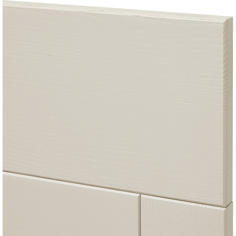 Front usa si 3 sertare GOODHOME Verbena, Lemn masiv, 79.7 x 71.5 x 2 cm, Gri