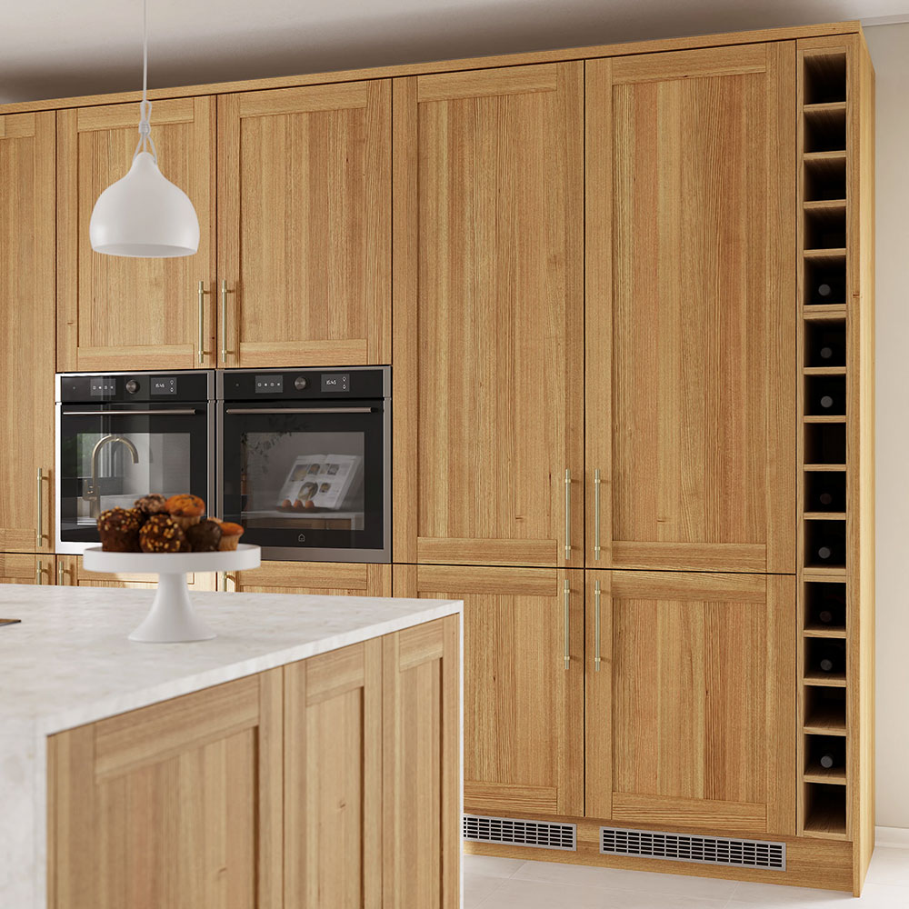 Front GOODHOME Verbena, MDF&Lemn, 39.7 x 71.5 x 2 cm, natur