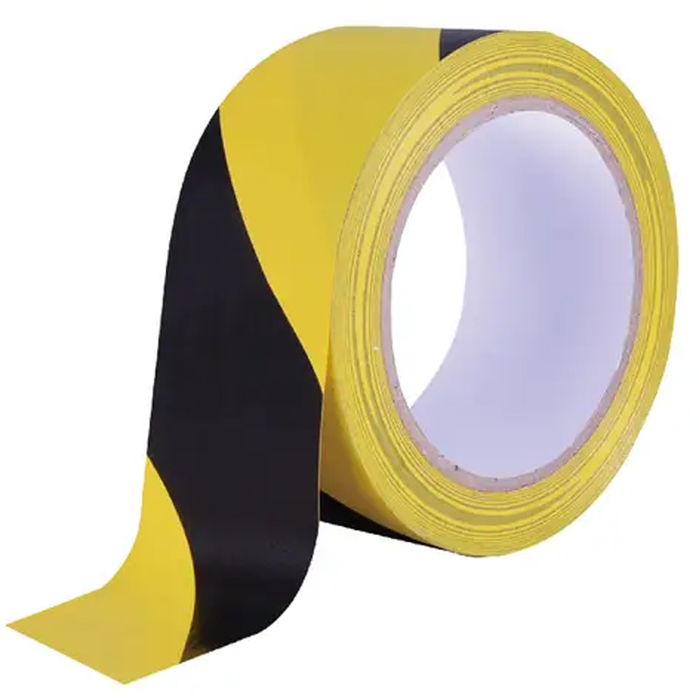 Banda marcare DIALL 100671372, 50 mm x 33 m, negru-galben
