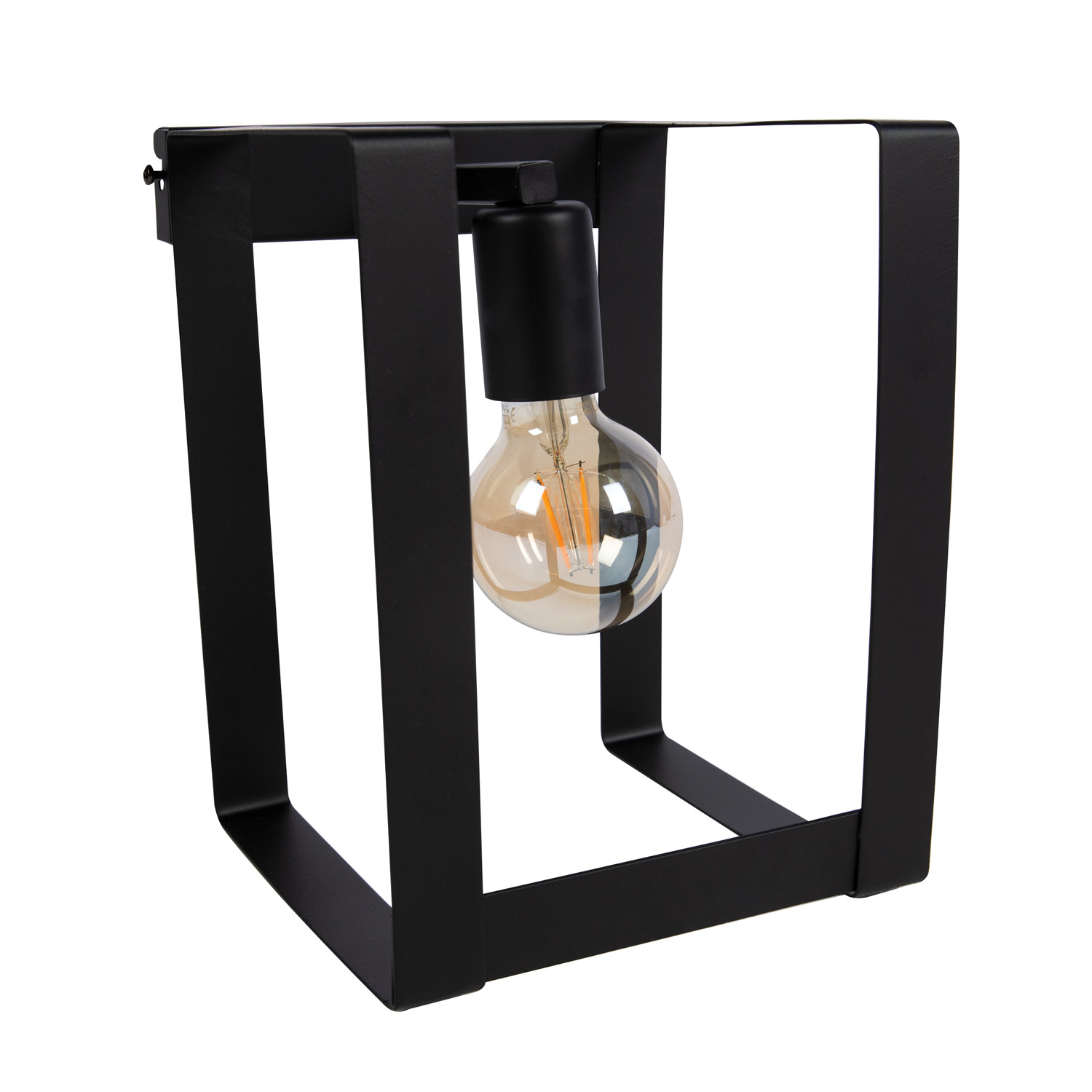 Aplica de perete LUMINEX Kartel, bec incandescent, E27, 60W, negru