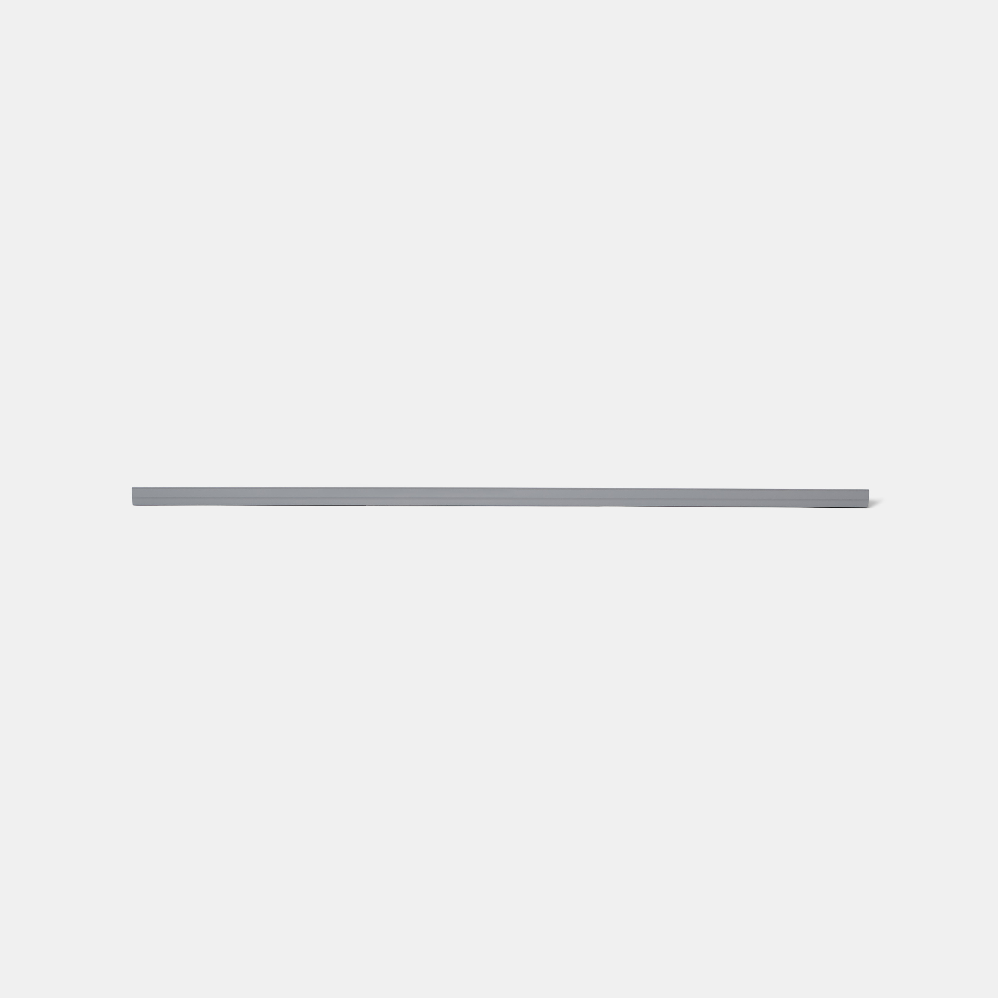 Cornisa GOODHOME Alisma, 244 x 6 x 4 cm, gri lucios