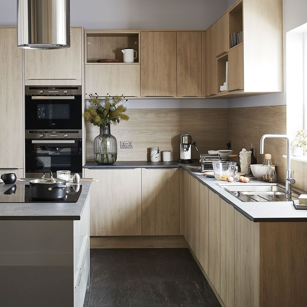 Panou lateral GOODHOME Chia, 59 x 87 1.8 cm, PAL, stejar