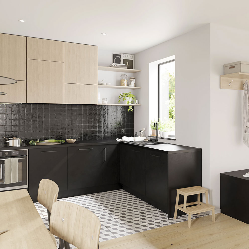 Panou lateral GOODHOME Chia, 59 x 87 1.8 cm, PAL, stejar