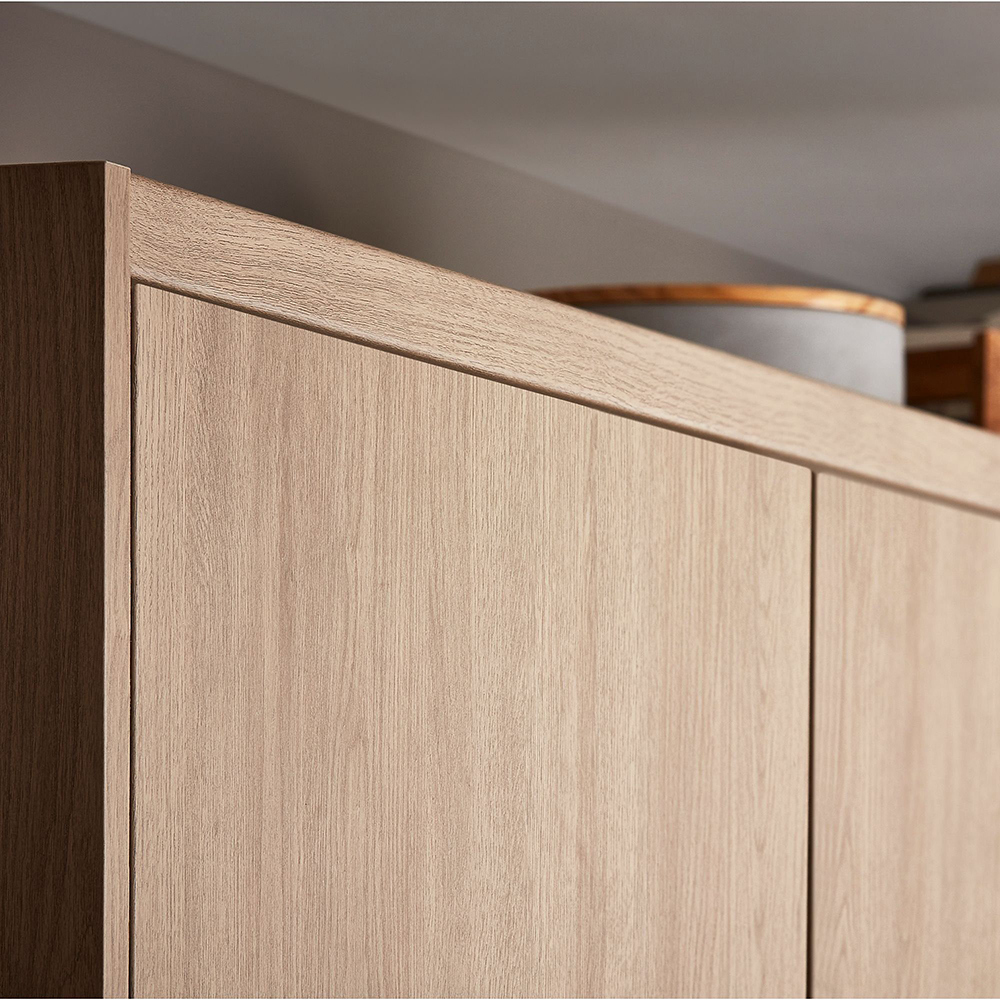 Cornisa GOODHOME Chia, 240 x 3.5 cm, stejar deschis