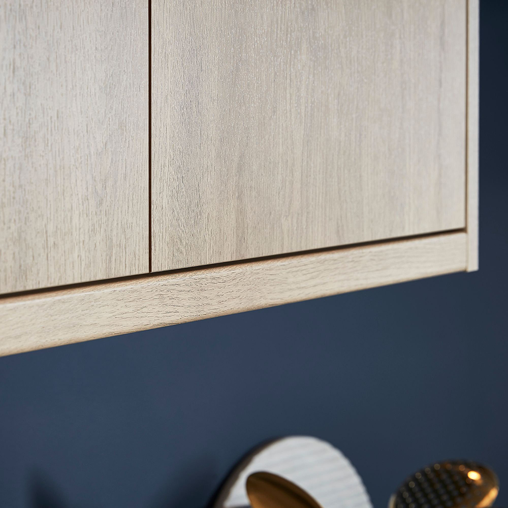 Cornisa GOODHOME Chia, 240 x 3.5 cm, stejar deschis