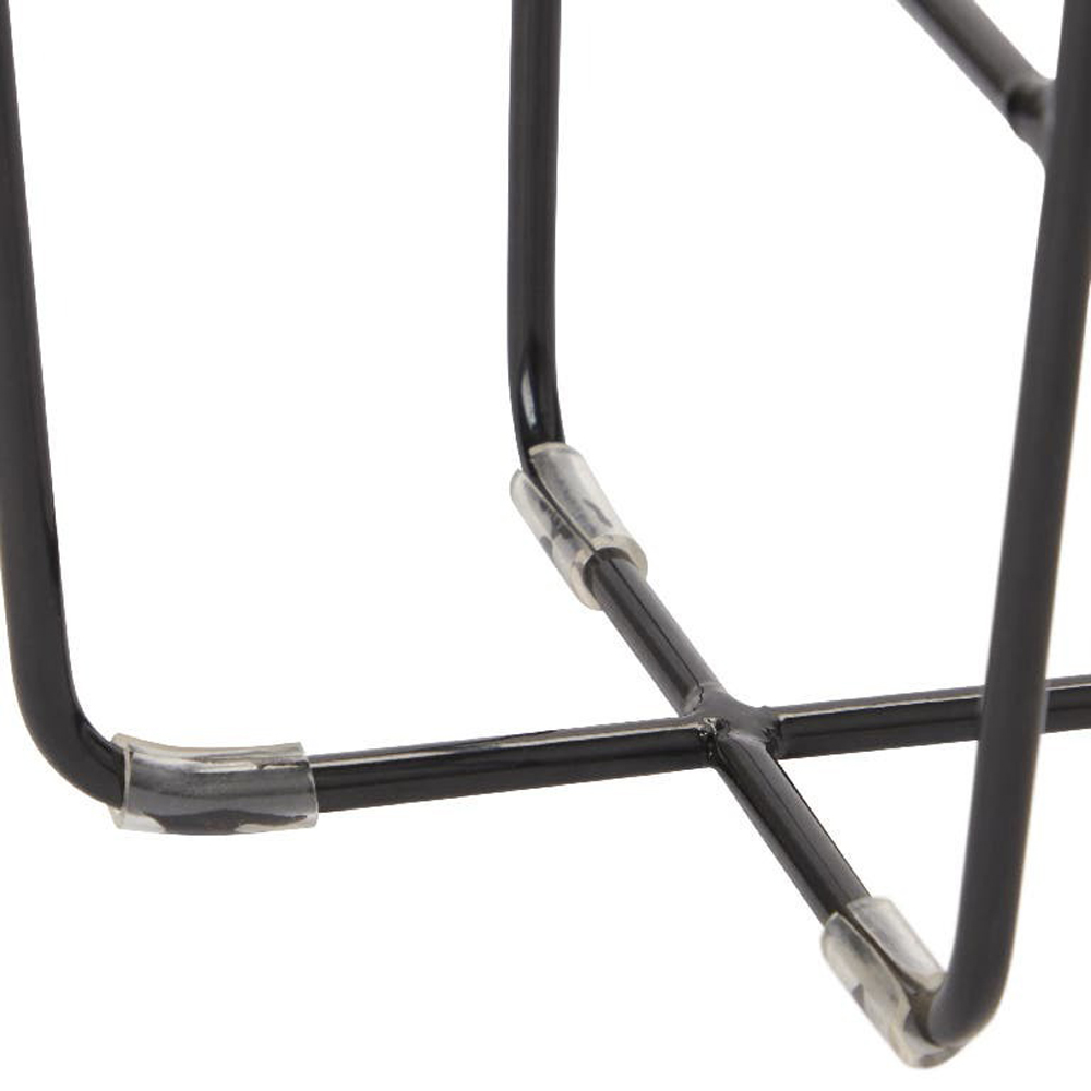 Suport ghiveci flori GOODHOME, metal, 16 x 16 x 14 cm, negru