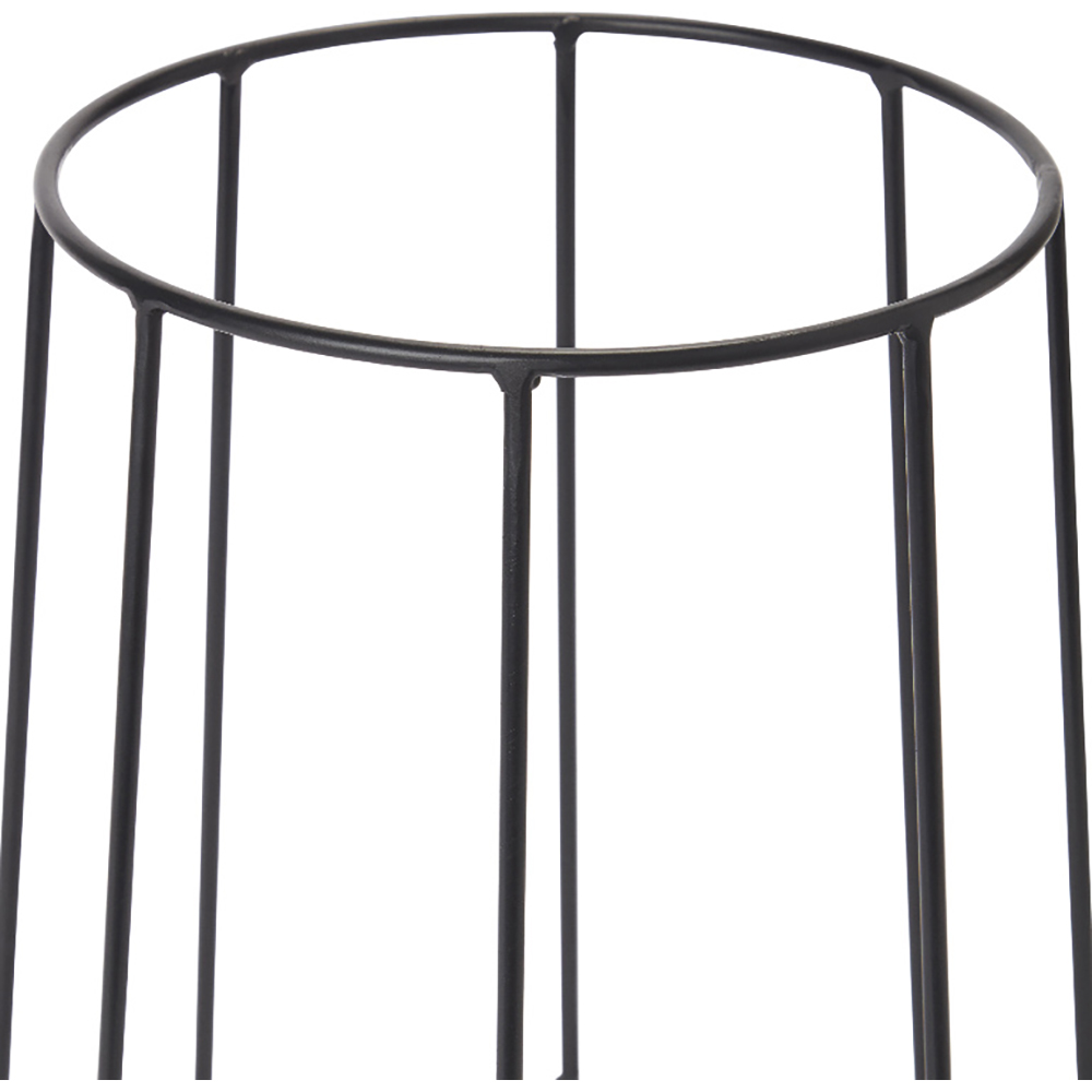 Suport ghiveci flori GOODHOME, metal, 26 x 30 cm, negru