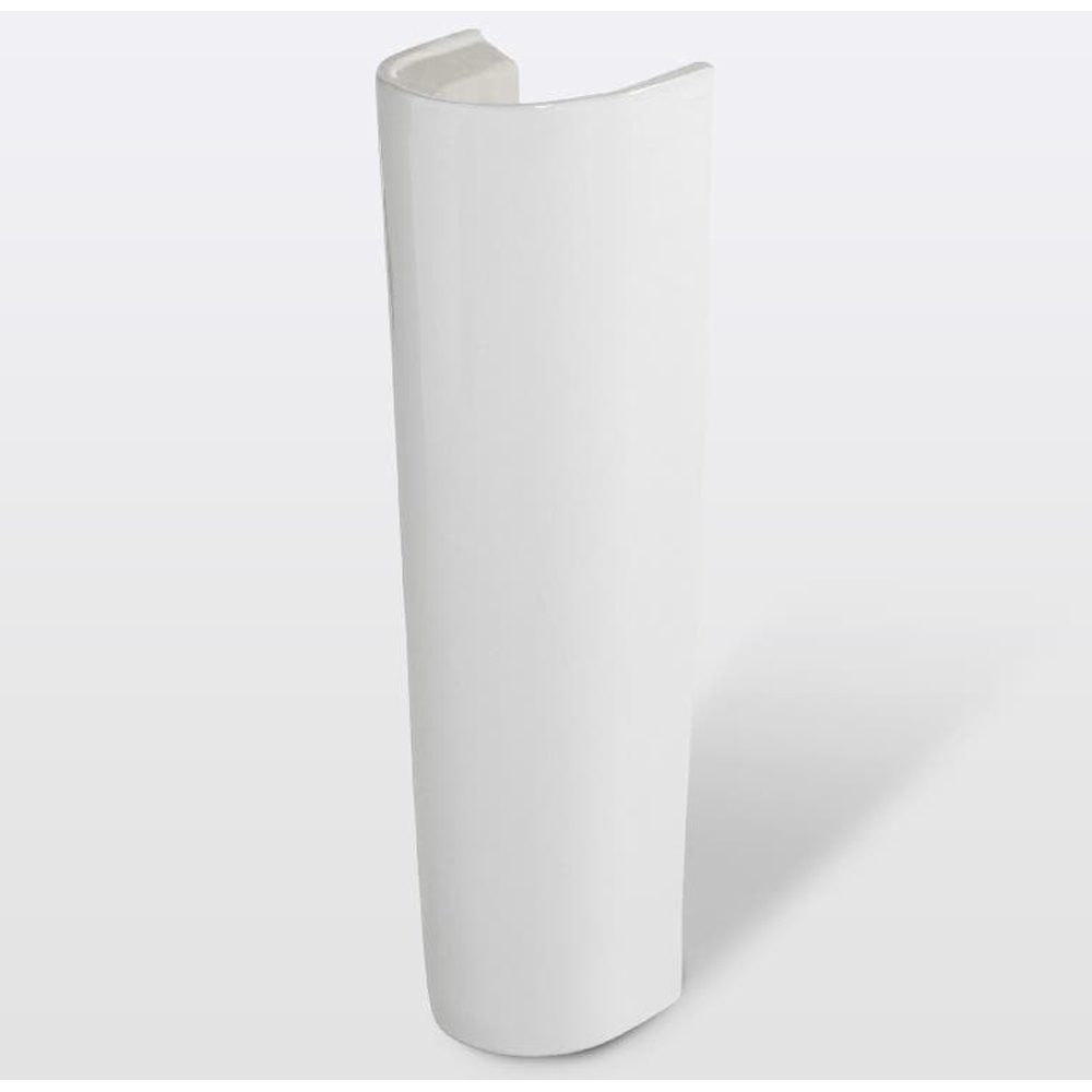 Piedestal lavoar GOODHOME Cavally, montare pe perete, ceramica, 70.5 cm, alb