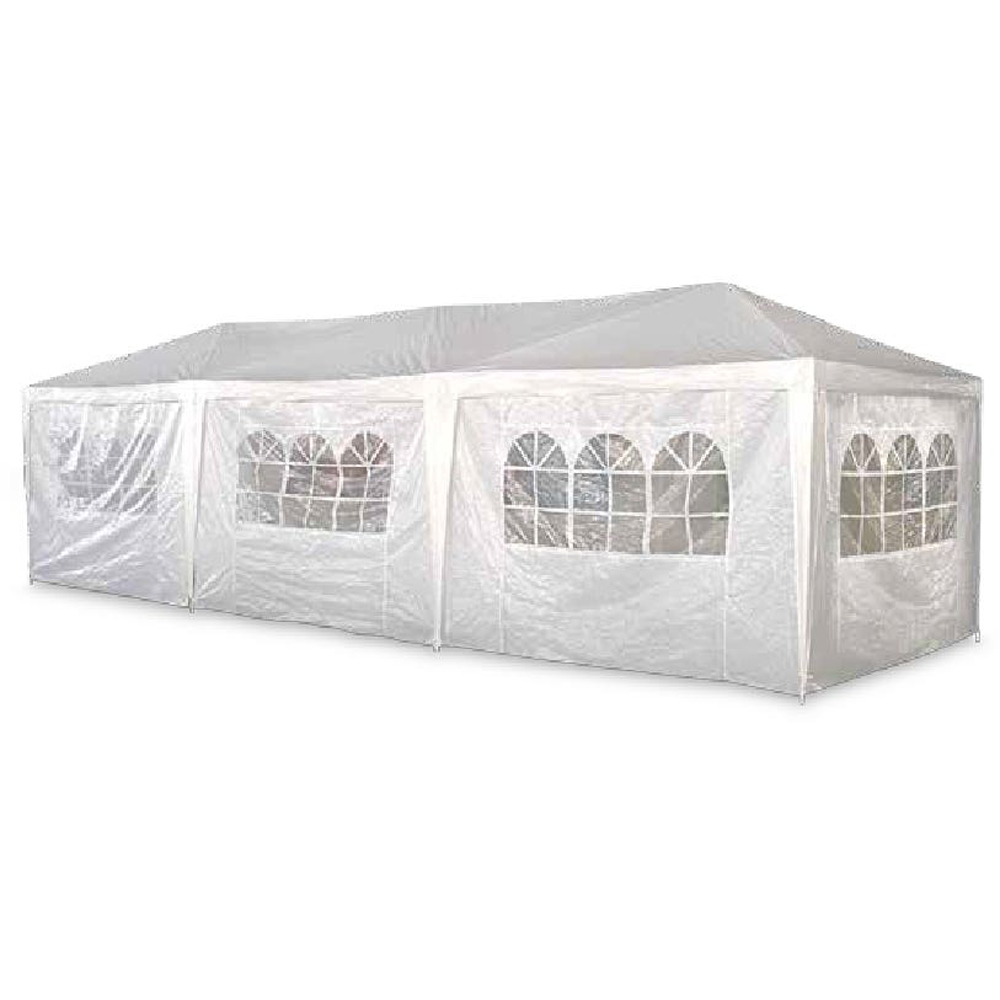 Pavilion terasa BLOOMA Skye Party, textilina, 300 x 893 x 266 cm, alb