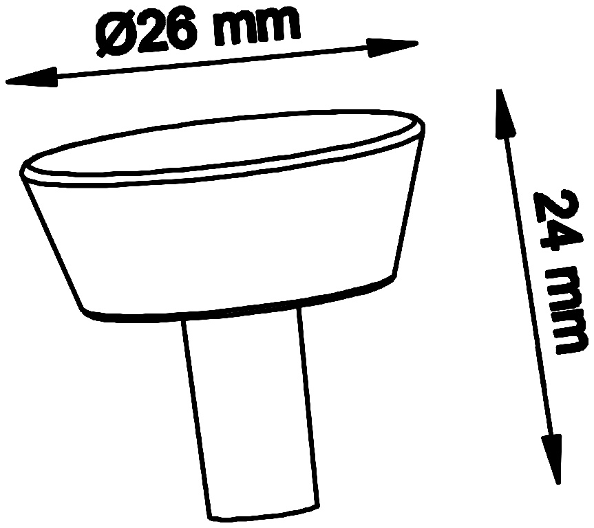 Set butoni GOODHOME Gomasio, aluminiu, 2.6 cm, cupru, 2 bucati