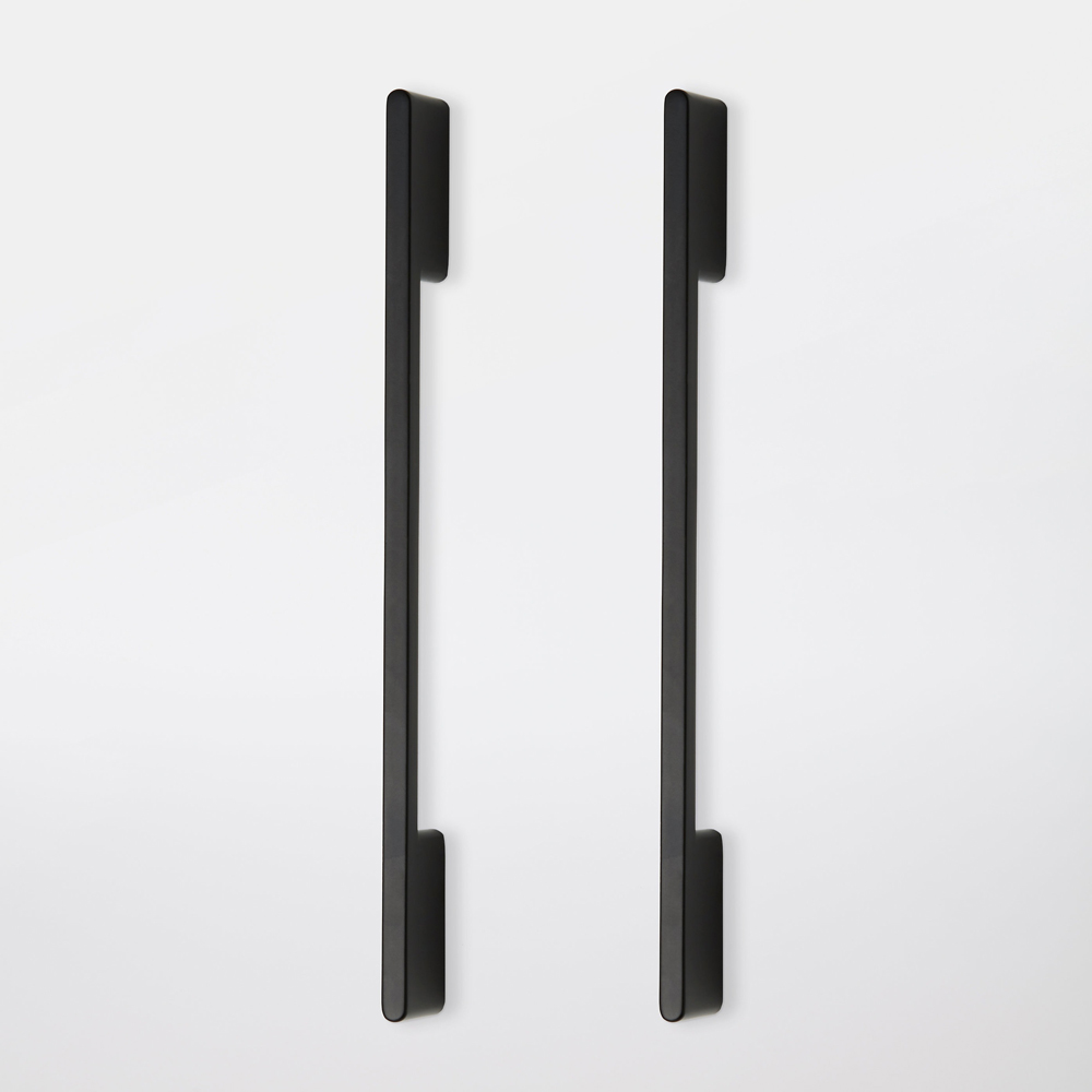 Maner GOODHOME Cacao, metal, 22 cm, 2 bucati, negru