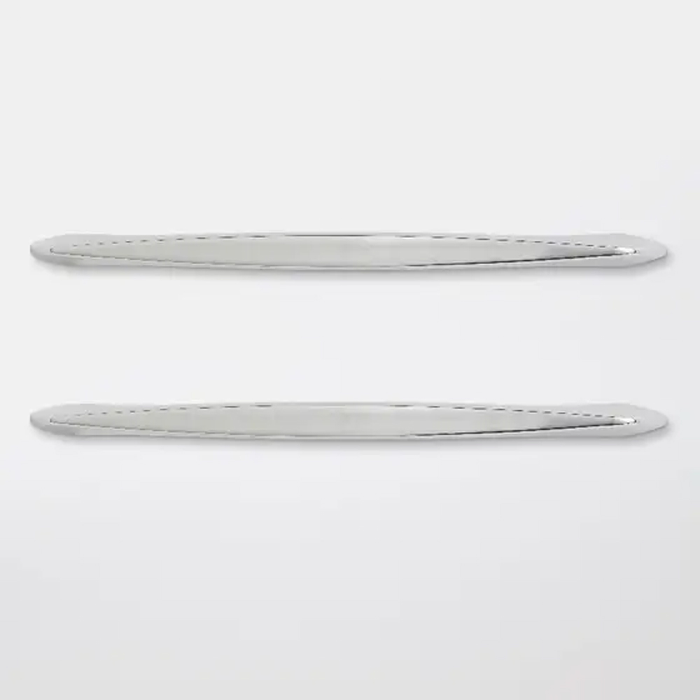 Set manere GOODHOME Cilantro, aluminiu, 21.8 cm, argintiu, 2 bucati