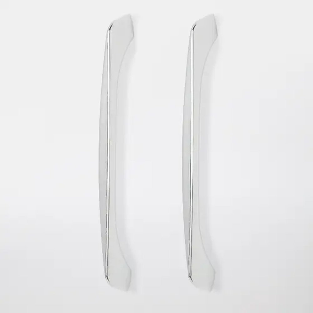 Set manere GOODHOME Cilantro, aluminiu, 21.8 cm, argintiu, 2 bucati