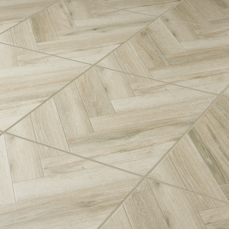 Gresie exterior Kai Artic Rustic, crem, portelanata, 45 x 45 cm, tip parchet, suprafata 1,22 mp
