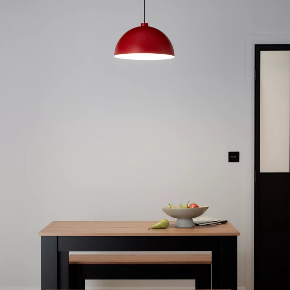Pendul GOODHOME Songor, E27, 60W, rosu