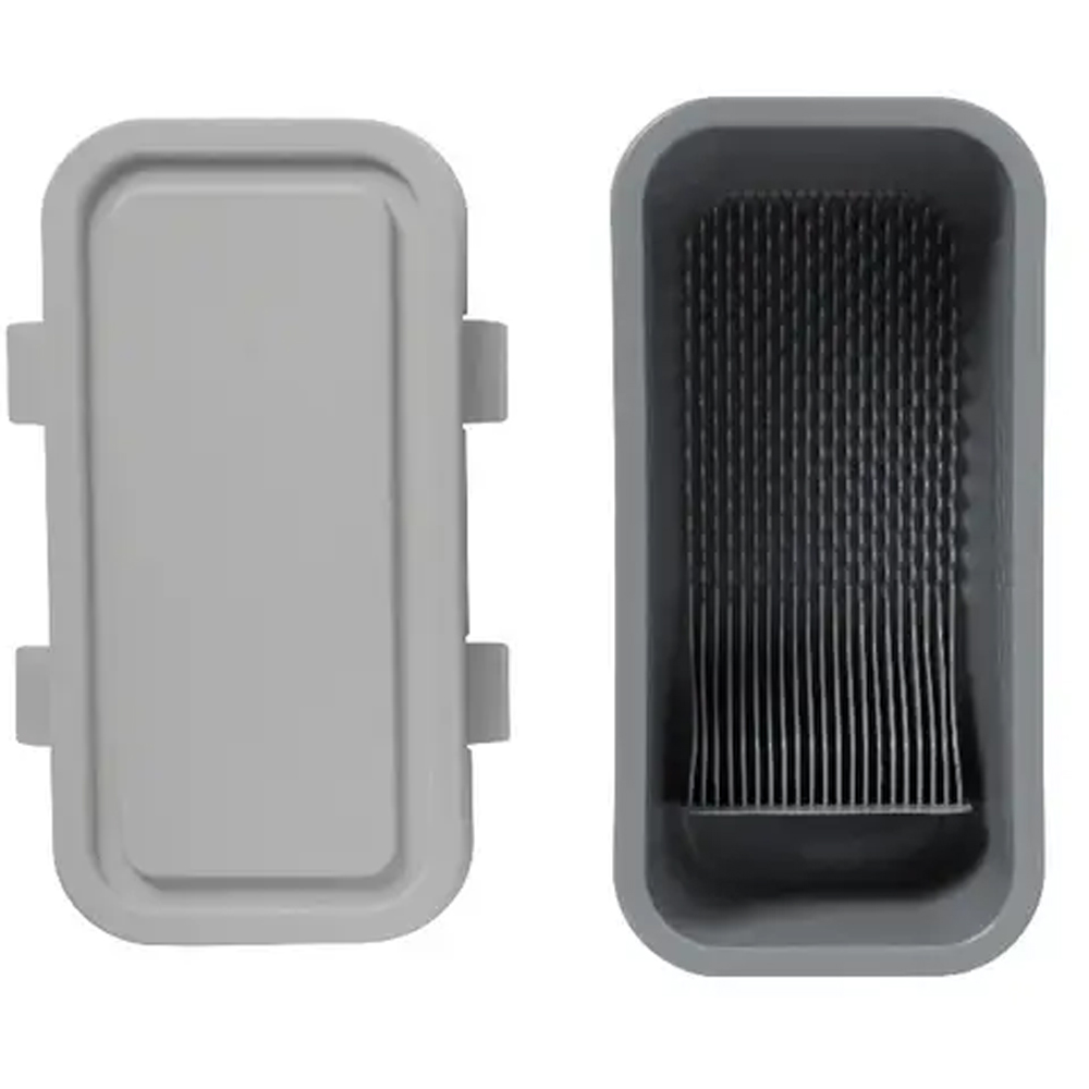 Tavita pozitionare pensule GOODHOME 100681139, plastic, gri