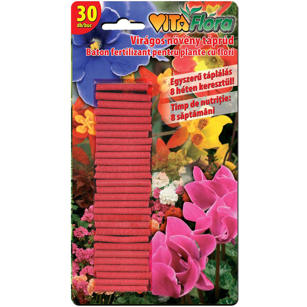Ingrasamant batoane Vitaflora pentru plante cu flori, 36 g