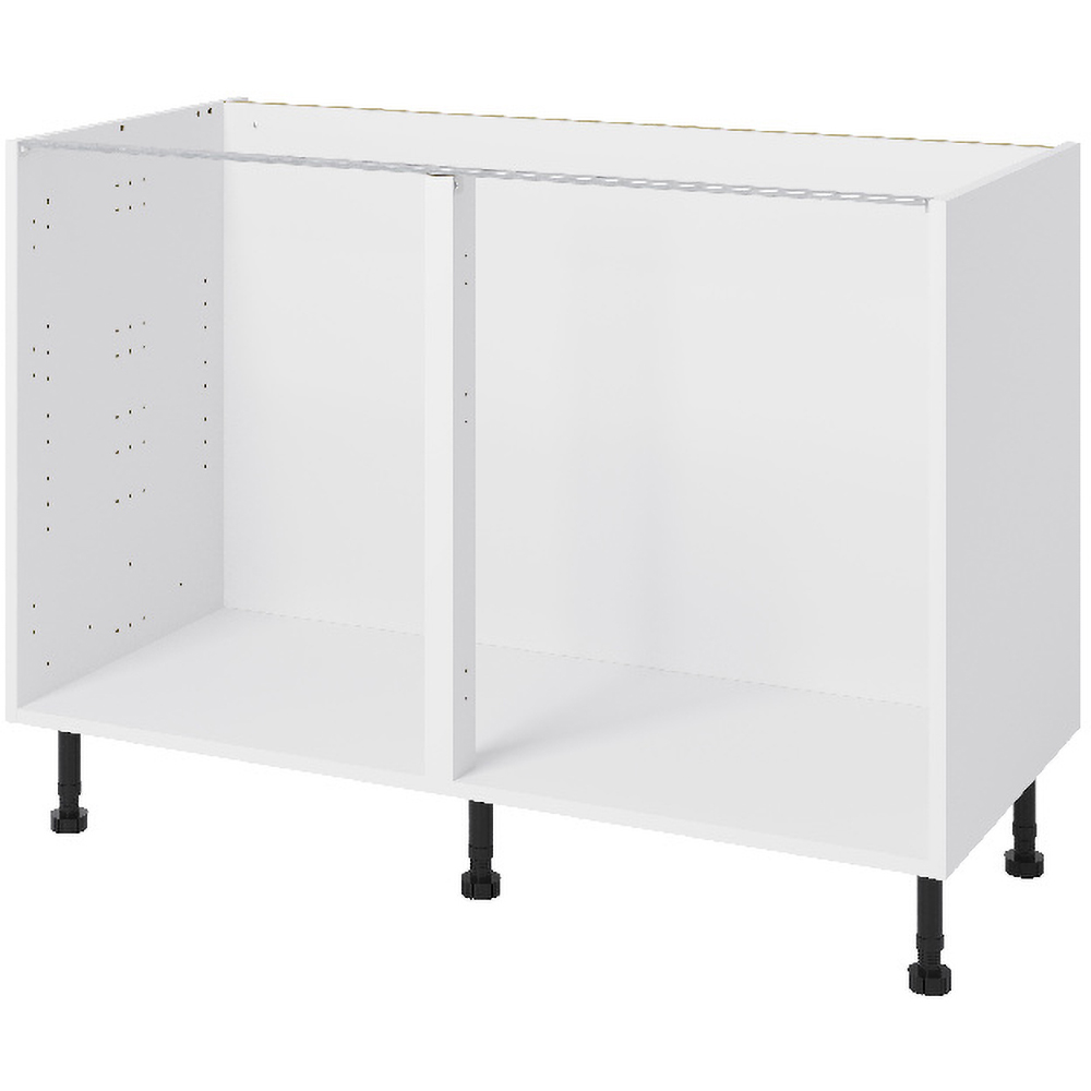 Corp inferior bucatarie GOODHOME Caraway, HDF, 120 x 57 x 87 cm, alb