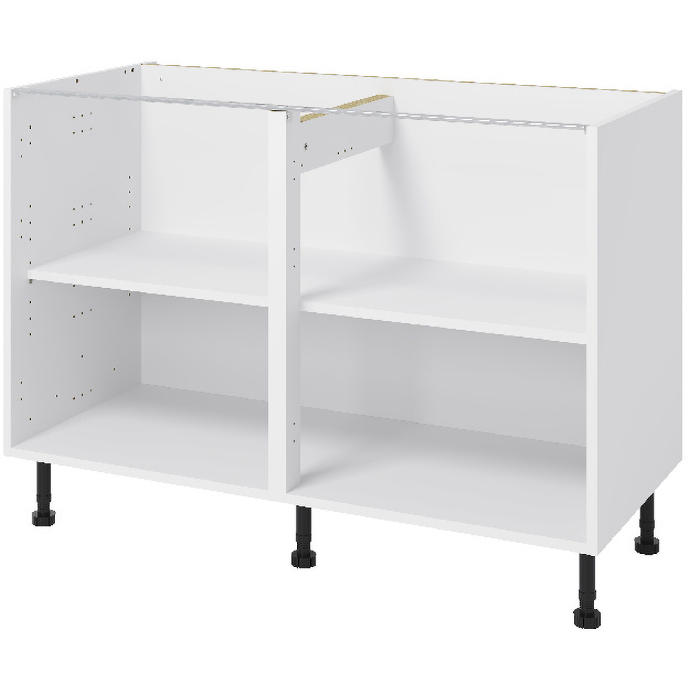 Corp inferior bucatarie GOODHOME Caraway, HDF, 120 x 57 x 87 cm, alb