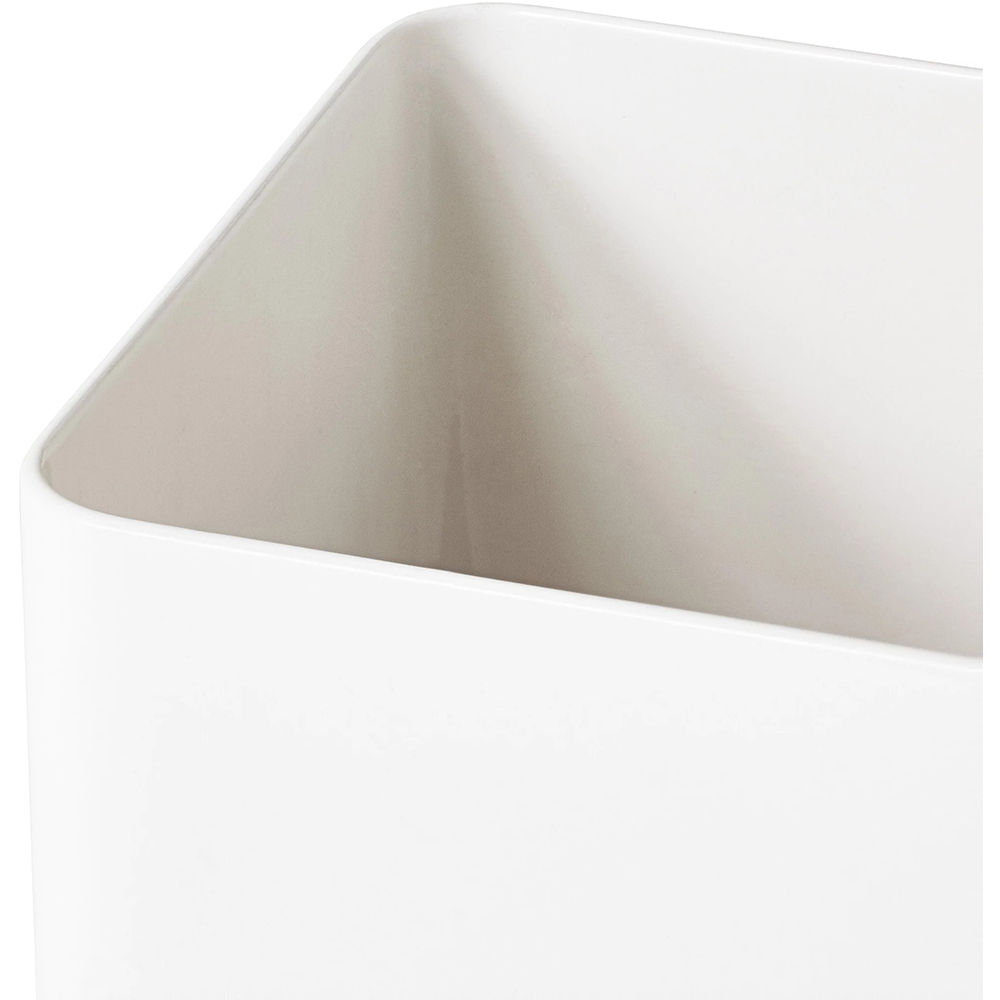 Set depozitare pentru bucatarie GOODHOME Budu, 54.8 x 11.9 x 30.3 cm, ABS si bambus, alb/maro