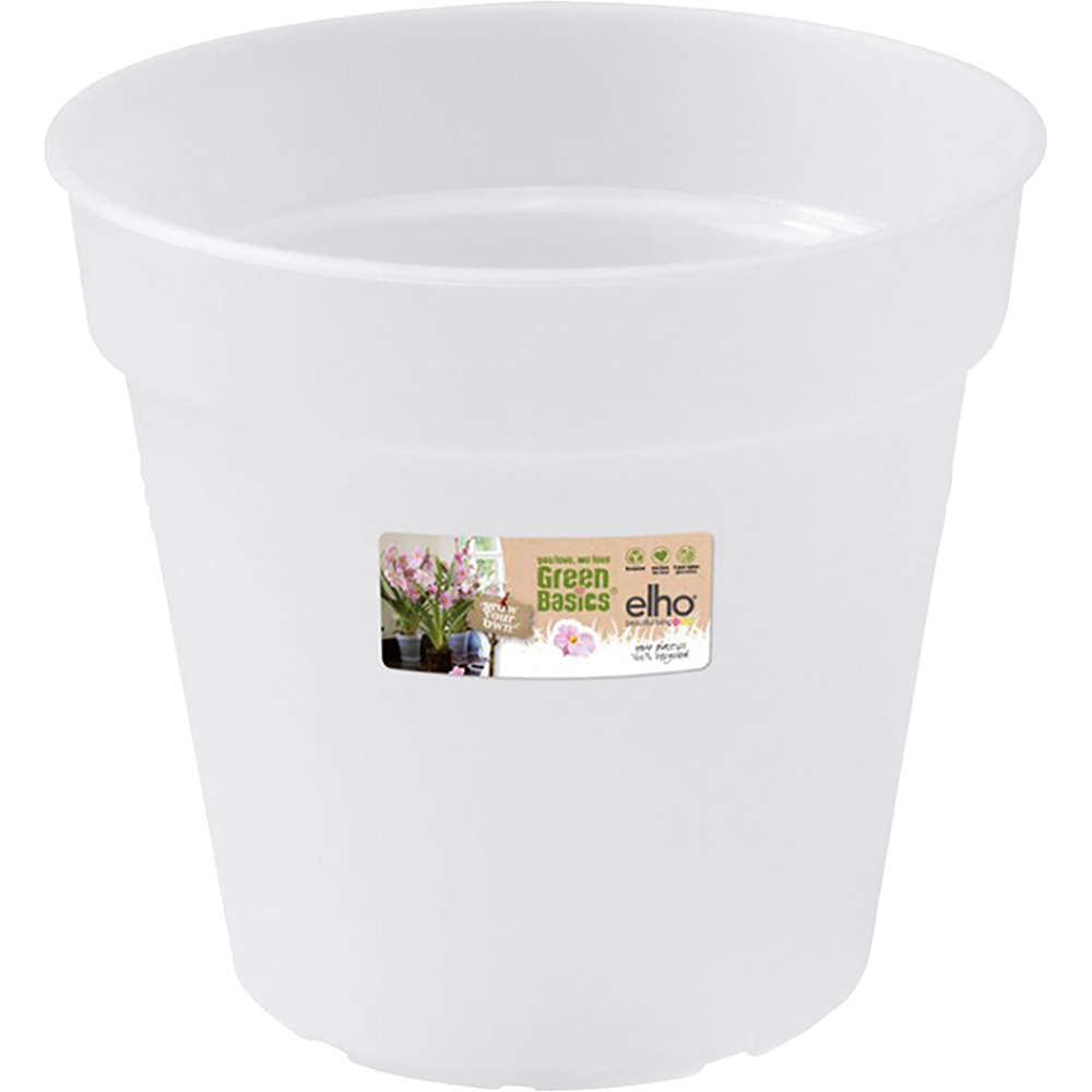 Ghiveci rotund GREEN BASICS, plastic, 15 cm, transparent