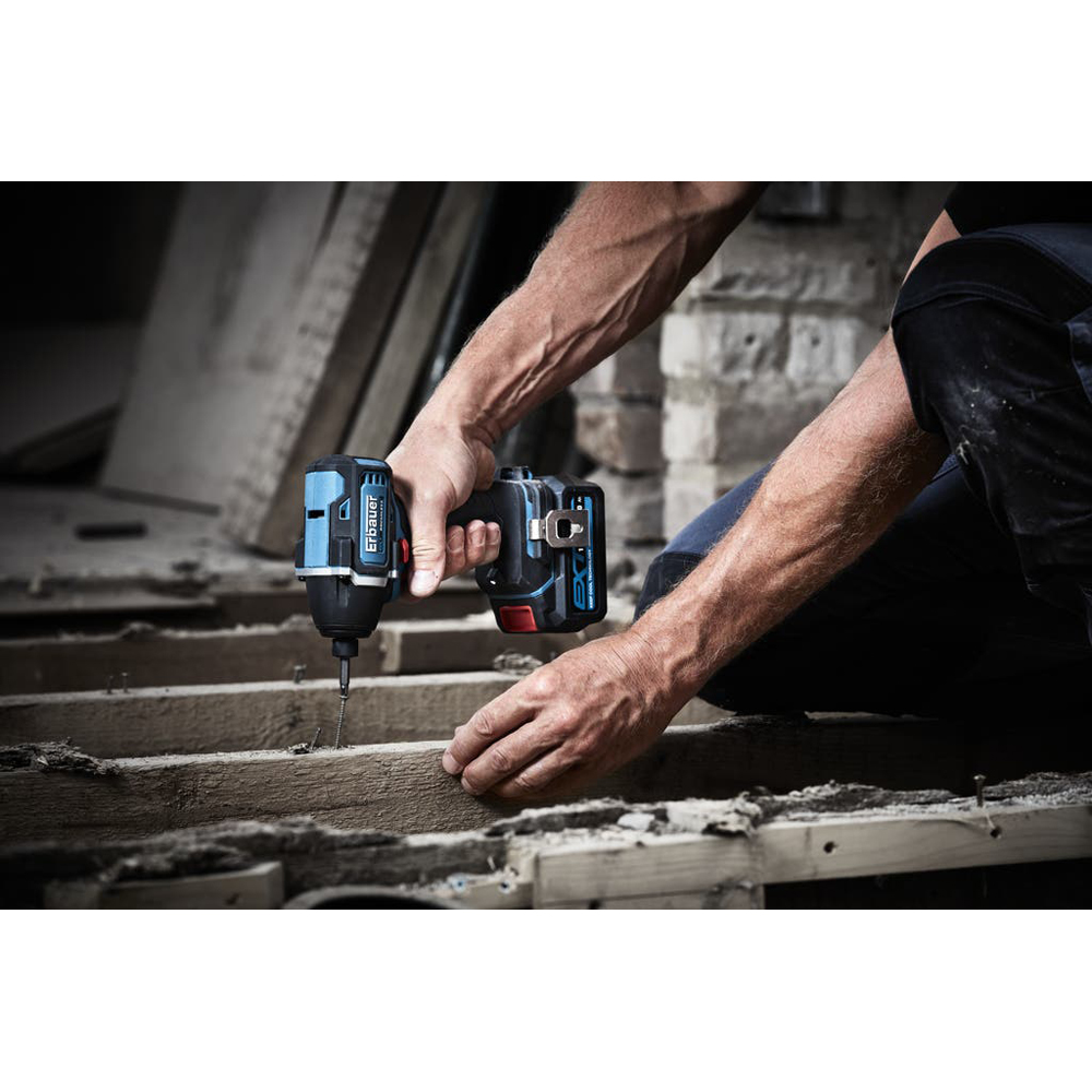 Masina de insurubat cu impact ERBAUER EID18-Li, 18V, 4Ah, 2800rpm, 160Nm
