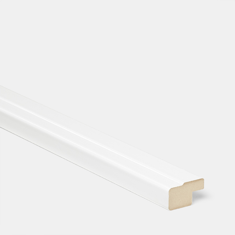 Cornisa GOODHOME Stevia/Garcinia, 3.5 x 240 cm, mdf, alb lucios