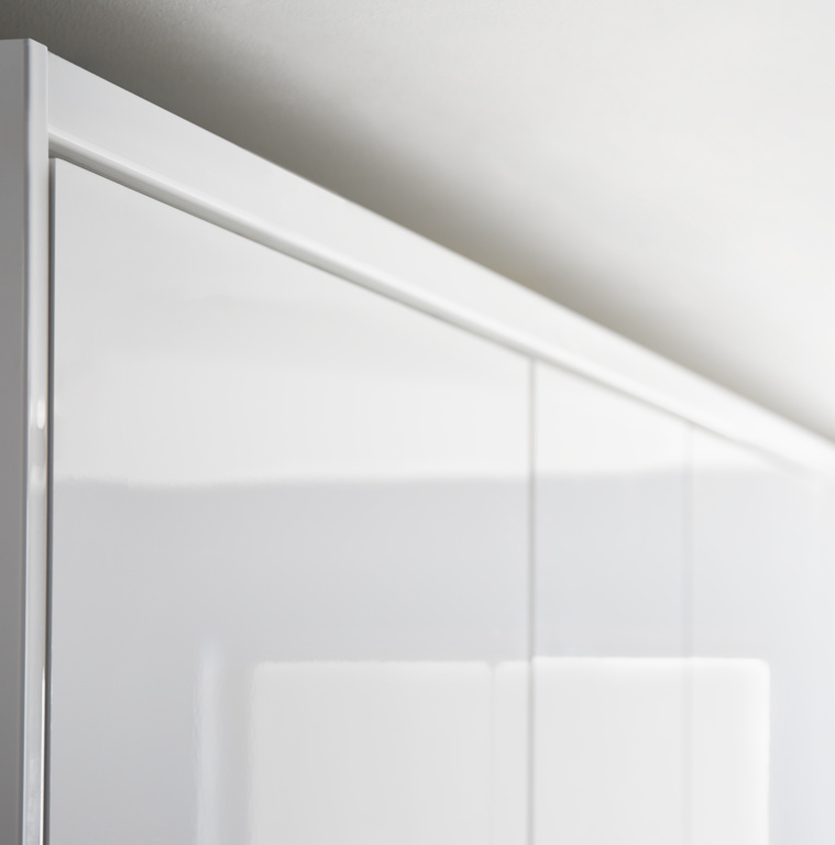 Cornisa GOODHOME Stevia/Garcinia, 3.5 x 240 cm, mdf, alb lucios