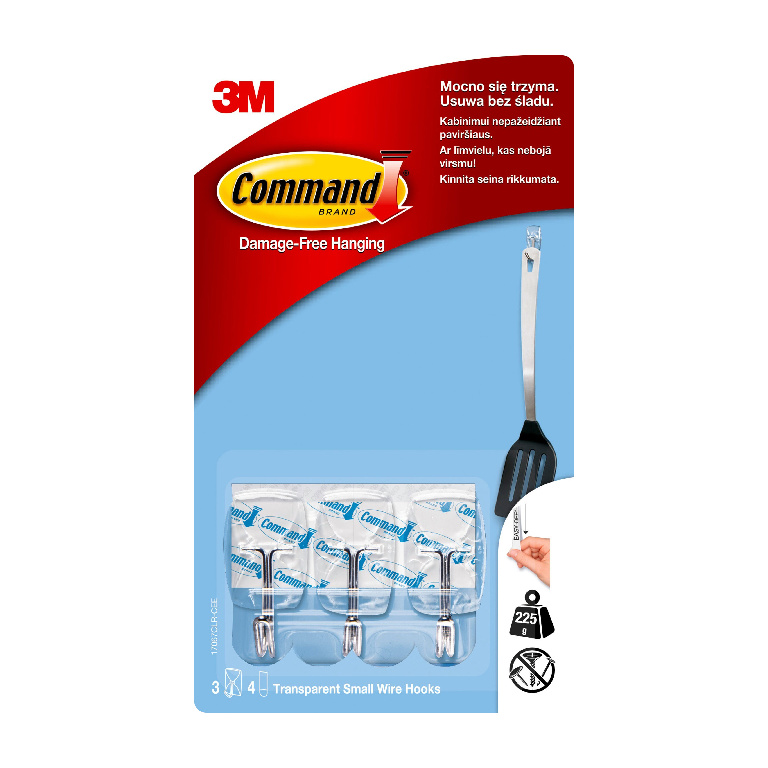 Command 3Buc Carlig Transp Cu Tija