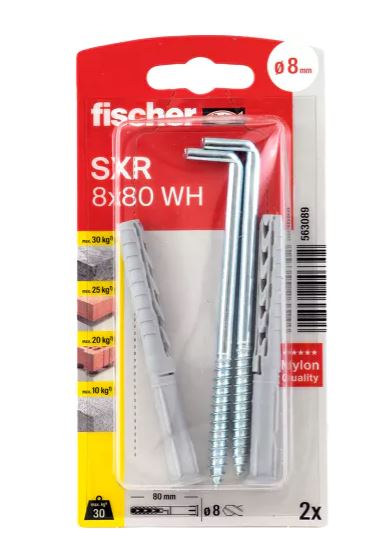 Set 2 dibluri, nylon, L  10 X 100 MM