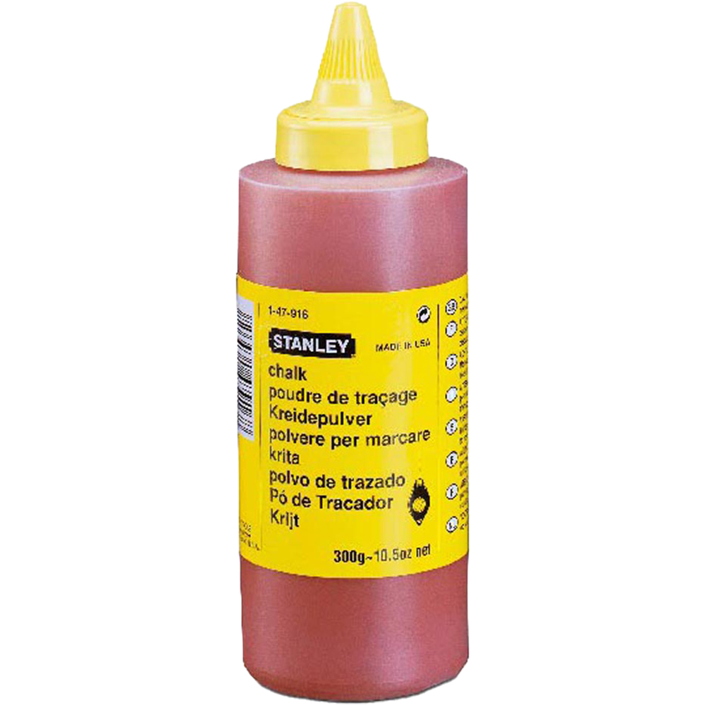 Praf de creta STANLEY 1-47-404, rosu, 115g