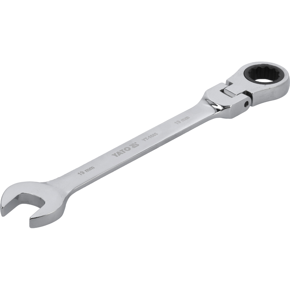 Cheie YATO, 19 mm, Crom-Vanadiu, cap flexibil