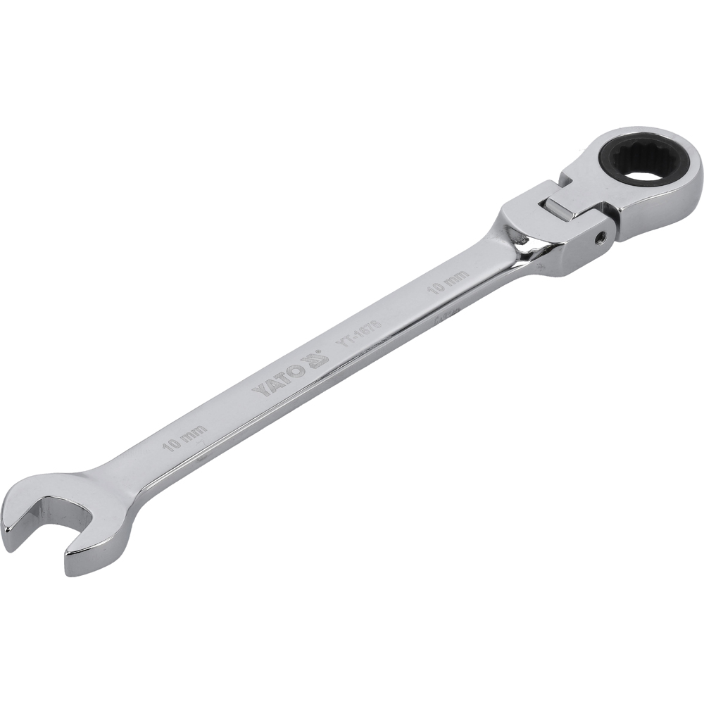 Cheie YATO, 10 mm, Crom-Vanadiu, cap flexibil