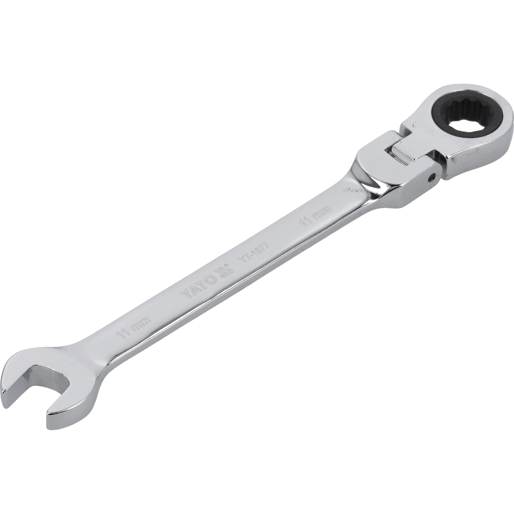 Cheie YATO, 11 mm, Crom-Vanadiu, cap flexibil
